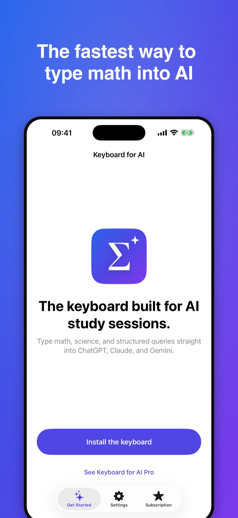 Keyboard for AI 1